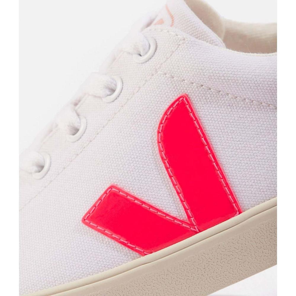 Women's Veja ESPLAR SE CANVAS Sneakers White/Pink | ZA 608EBC